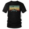 Herren Vintage Gleitschirmsegel Über Bergen T-Shirts EMO Männer Gleitschirmflieger Paramotor Liebhaber T-Shirt Baumwolle Übergroßes T-Shirt