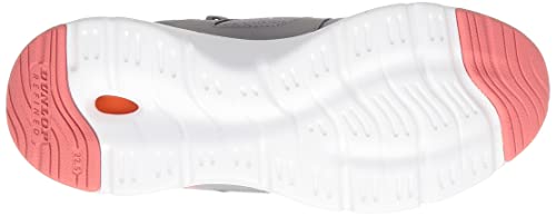 Dunlop Refined Women's Lightweight Walking Shoes, 4E Wide, Cushioned, Shock Absorbing, Zipper closure, Easy to Wear, Gray, DC1501, Size 23.5 cm