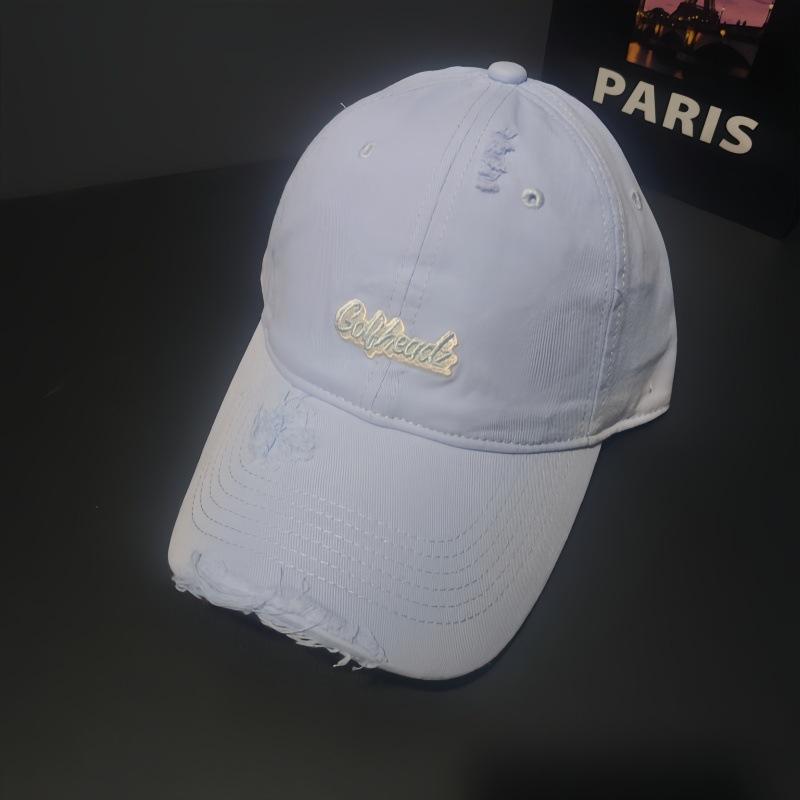 Versatile Face Small Sunshade Baseball Cap Women's Sunscreen Letter Embroidered Cap Men's Outdoor Leisure Hat