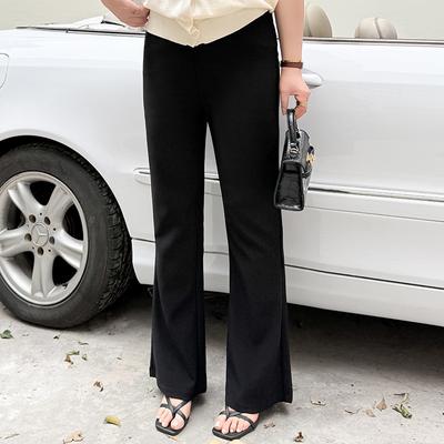 Büyük Beden Kadın Giyim Yaz Aylarında Dökümlü Yüksek Bel Zayıf Gösteren Düz Bol Paça Geniş Paça Pantolon