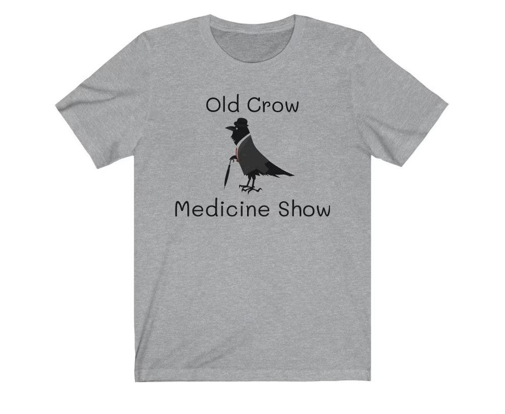 New Old Crow Medicine Show Band Short Sleeve Cotton Sport Grey T Shirt EN775 Unisex T-Shirt S