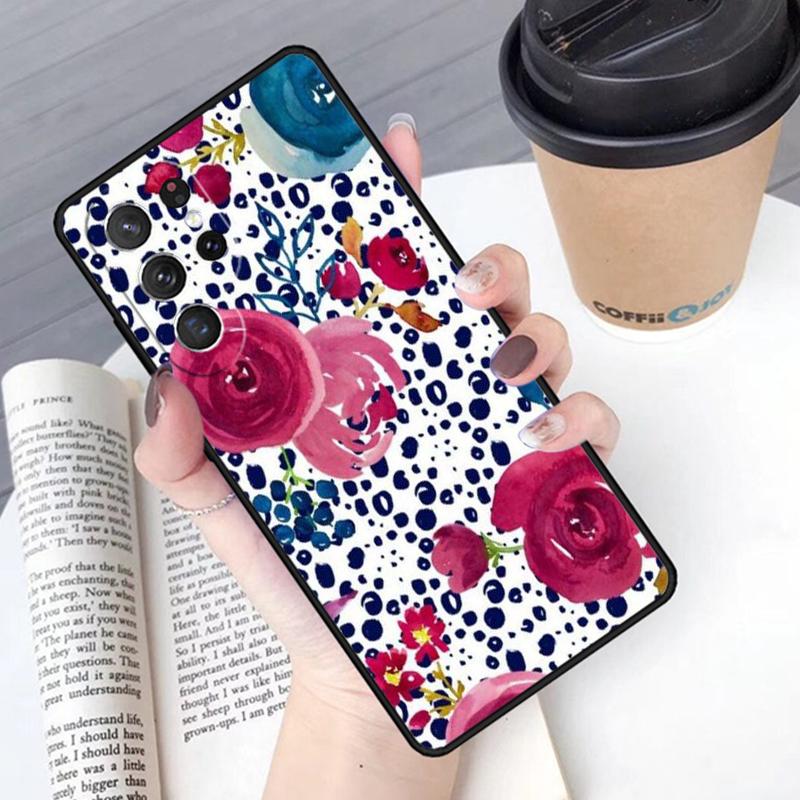 Watercolor flower phone case Cover For Samsung Galaxy S24 S25 Ultra S21 S22 Ultra S10E Note 10 Plus Note 20 FE S23