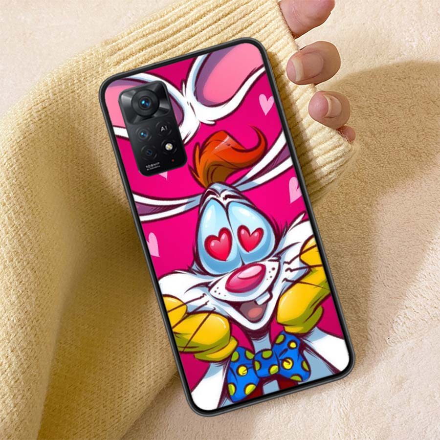 

J-Jessica R-Rabbits Phone Case For Redmi Note 13 14 15 Pro Plus 12 13C 12C 15C 9 10 10C 9T 9C 9A TPU Soft Cover Clear Cell Cases Redmi 9