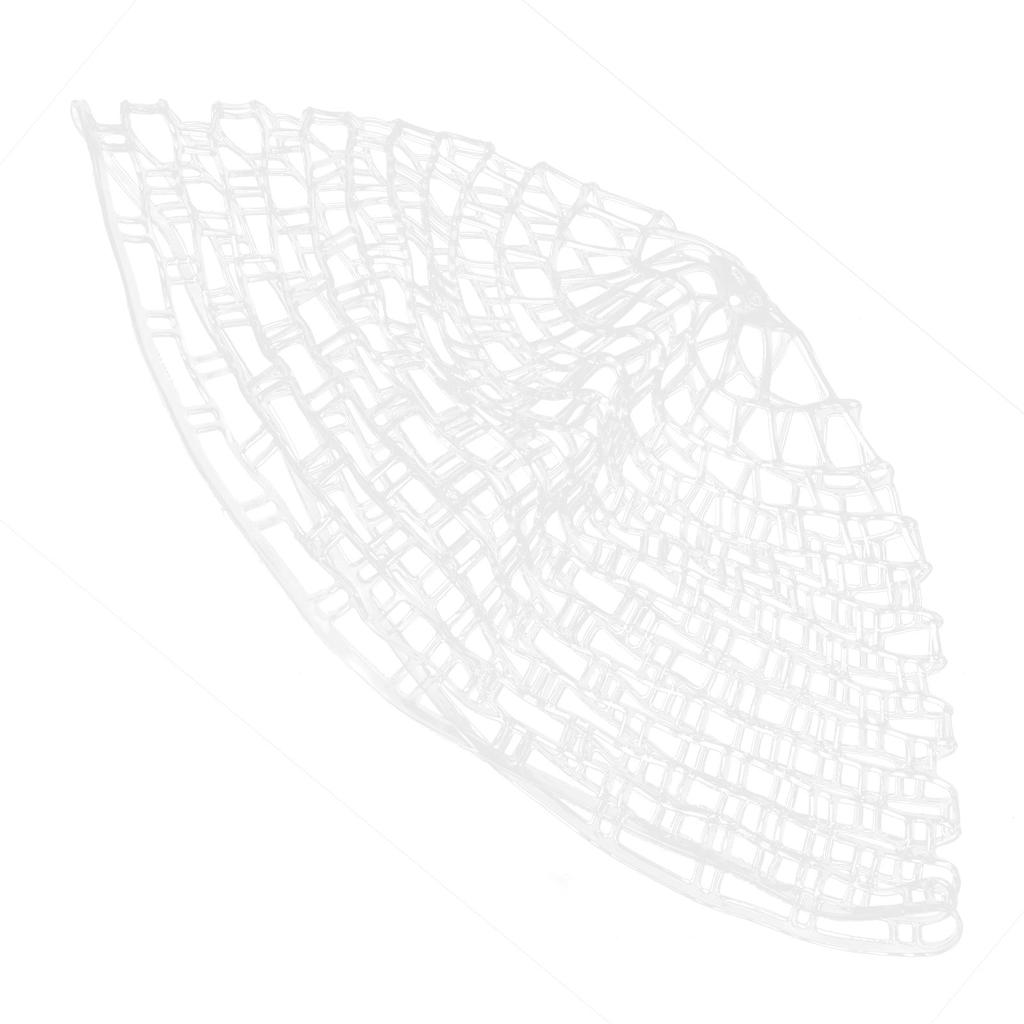 Fly Fishing Landing Net Soft Rubber Mesh Trout Bass Fishing Catch and Release Net50#