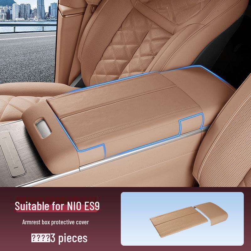 Nio ES9 Second Row Armrest Box Protective Cover - Anti-dirt, Heightened Pad