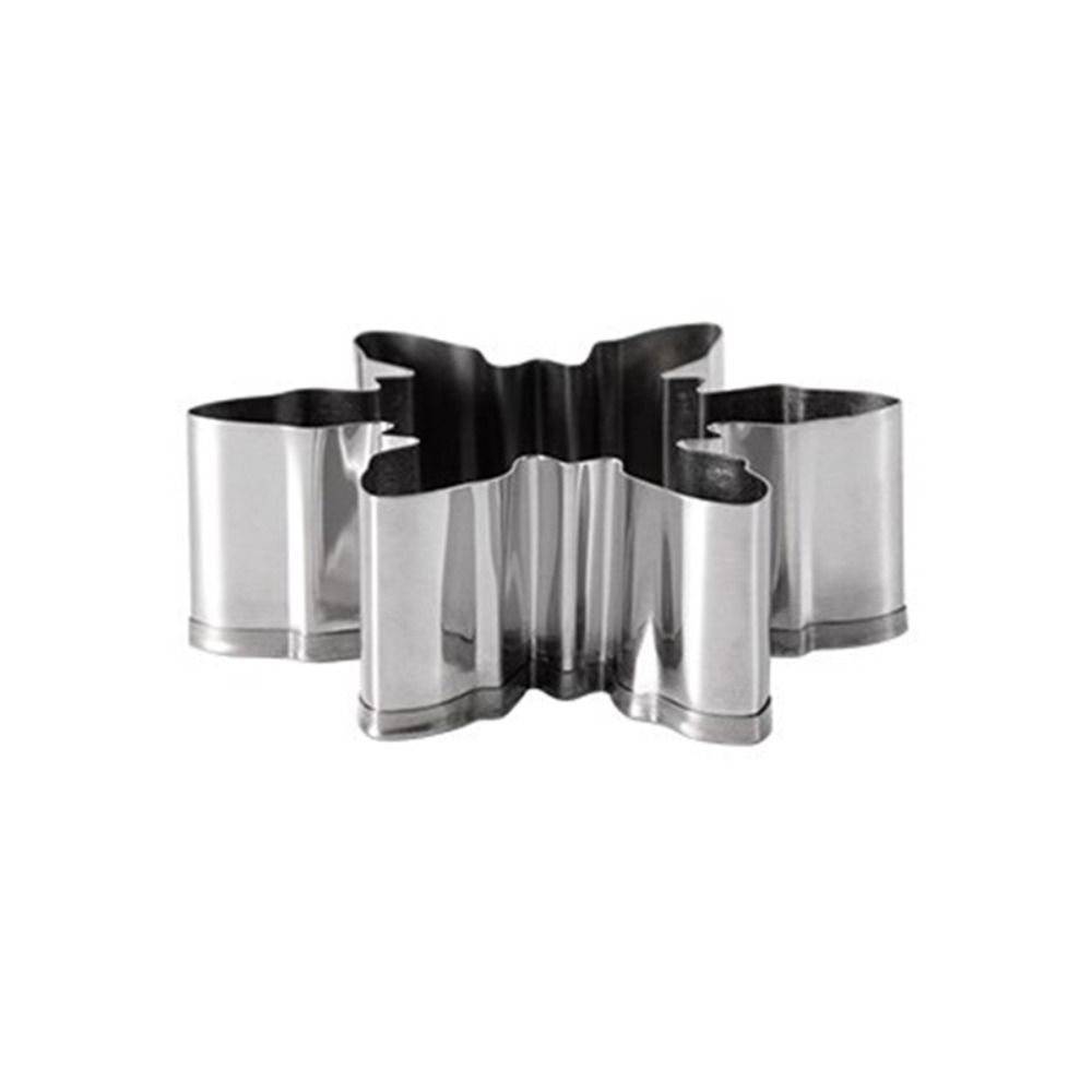10Pcs/set Multiple Sizes Christmas Snowflake Cookie Cutter Stainless Steel Sandwich Mould  Chocolate