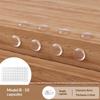 50Pcs Silicone Door Stopper Handle Bumpers Stickers Adhesive Anti-Collision Furniture Refrigerator Door Cabinet Protective Pads