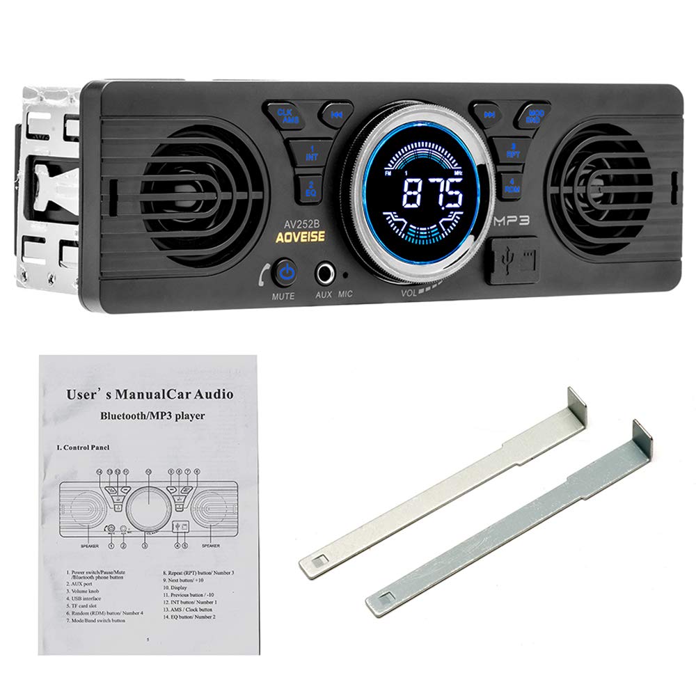 BOOMBOOST AV252 Radio Auto MP3 Acustic Card SD Audio Auto cu Bugle Încorporat Bluetooth Host Difuzor