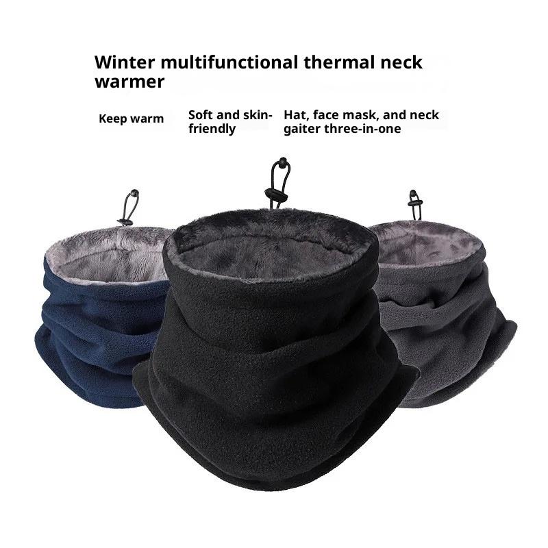Winter Motorcycle Warm Mask Men Women Fleece Neck Outdoor Warmer Windproof Scarf Camping Hiking Balaclava Cycling Face Mask