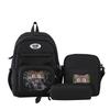 New Student Backpack for Primary and Secondary School Students Three Piece Set Large Capacity Cute Cat Class Backpack