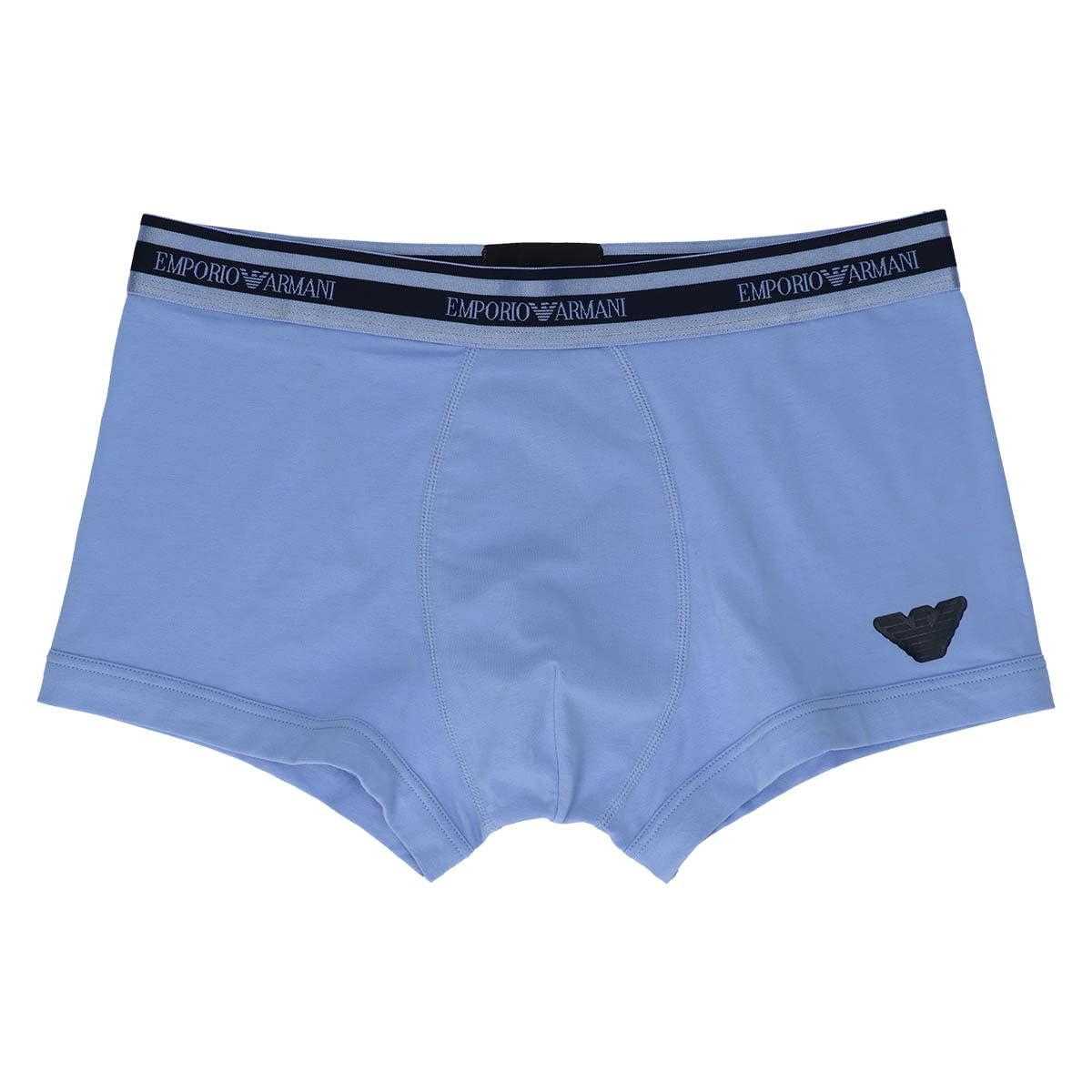 

Мужские трусы-боксеры Emporio Armani SHINY LOGOBAND с блестящим поясом и логотипом, спереди застежка, размер ЕС, 54045129, средний (Размер ЕС), цвет: саксофон
