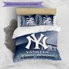 3pcs New York Yankees Cover Set - Personalized Name, HD Printed Bedding with 1 Cover and 2 Pillowcases - Perfect for Home Decor, Easy Care