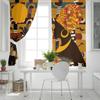 2Panels African Female Elephant Giraffe Bedroom Kitchen Curtains Living Room Decoration Items Window Curtains for Living Room