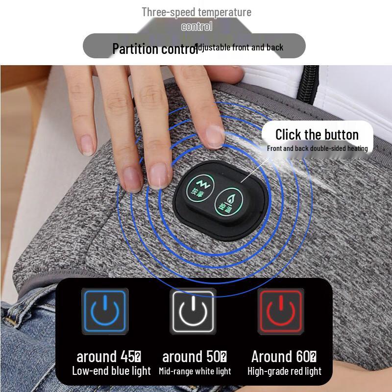 Electric Heated Waist & Lumbar Massager with Menstrual Relief