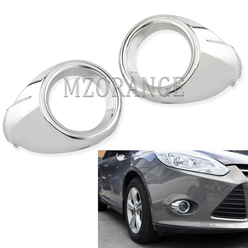 LED Fog Lights for Ford Focus 3 2012 2013 2014 Chrome Fog Light Cover Grill Fog Lamp Frames Headlight Foglight Wire Harness