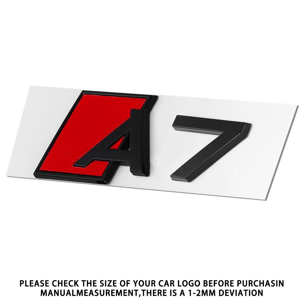 3D Car Styling Body Rear Trunk Emblem Sticker Badge Letters Decoration Decals For 78a A3 A4 A5 A6 A7 A8 Logo Auto Accessoriesa78