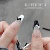 10Pcs Kawaii 3D White Blue Ribbon Bowknot Bow Pearl Nail Art Diy Nails Accessories Decoration Charms