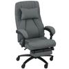 Massage Office Chair, USB Interface, Swivel Casters, Dark Grey