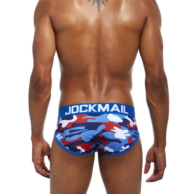 Briefs JOCKMAIL Camouflage Print Men's Underwear Low-rise Sports Underpants