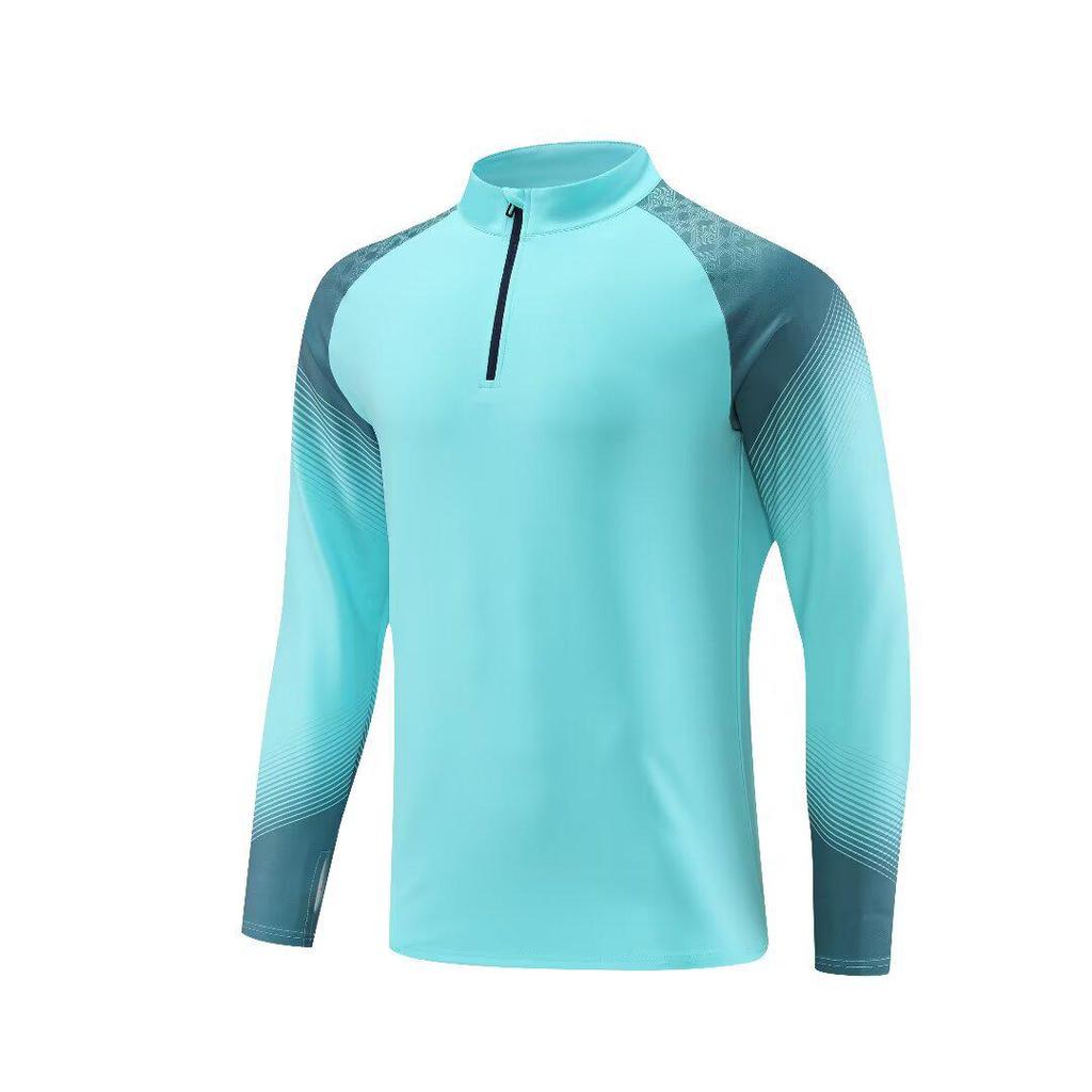 Unisex Autumn-Winter Football Training Half-Zip Jacket & Jersey Set
