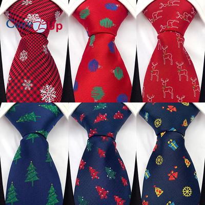Men Christmas Tie Woven Classic  Necktie Formal Tie  for Wedding Christmas Gift