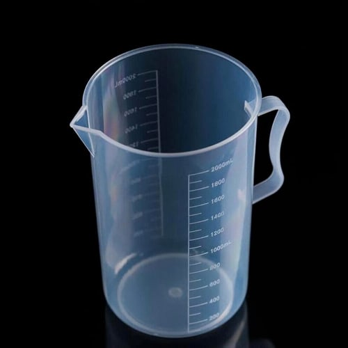 2000ml Spout Kitchen Lab Measuring Cup with Handle, Cooking Liquid Pitcher Jug, Durable Spout, Easy to Use Kitchen Tool