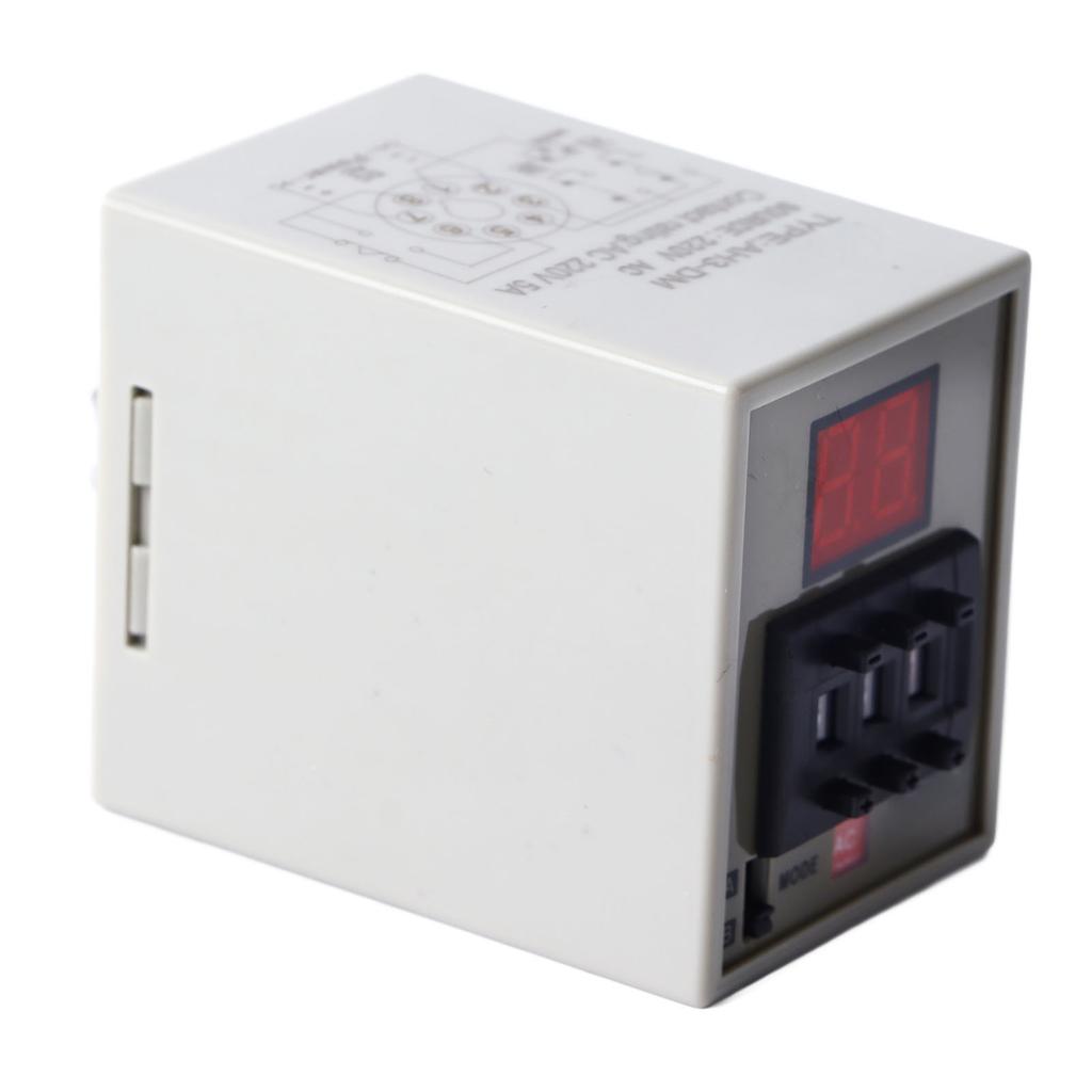 Verzögerungs-Timer-Relais Digitalanzeige Stabil Einfach Gesteuert Verzögerungsrelaismodul AC220V