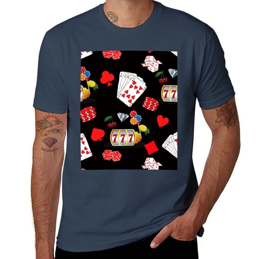 Casino Gambling Poker Pattern TShirt Quick Dry Light Sports TShirt