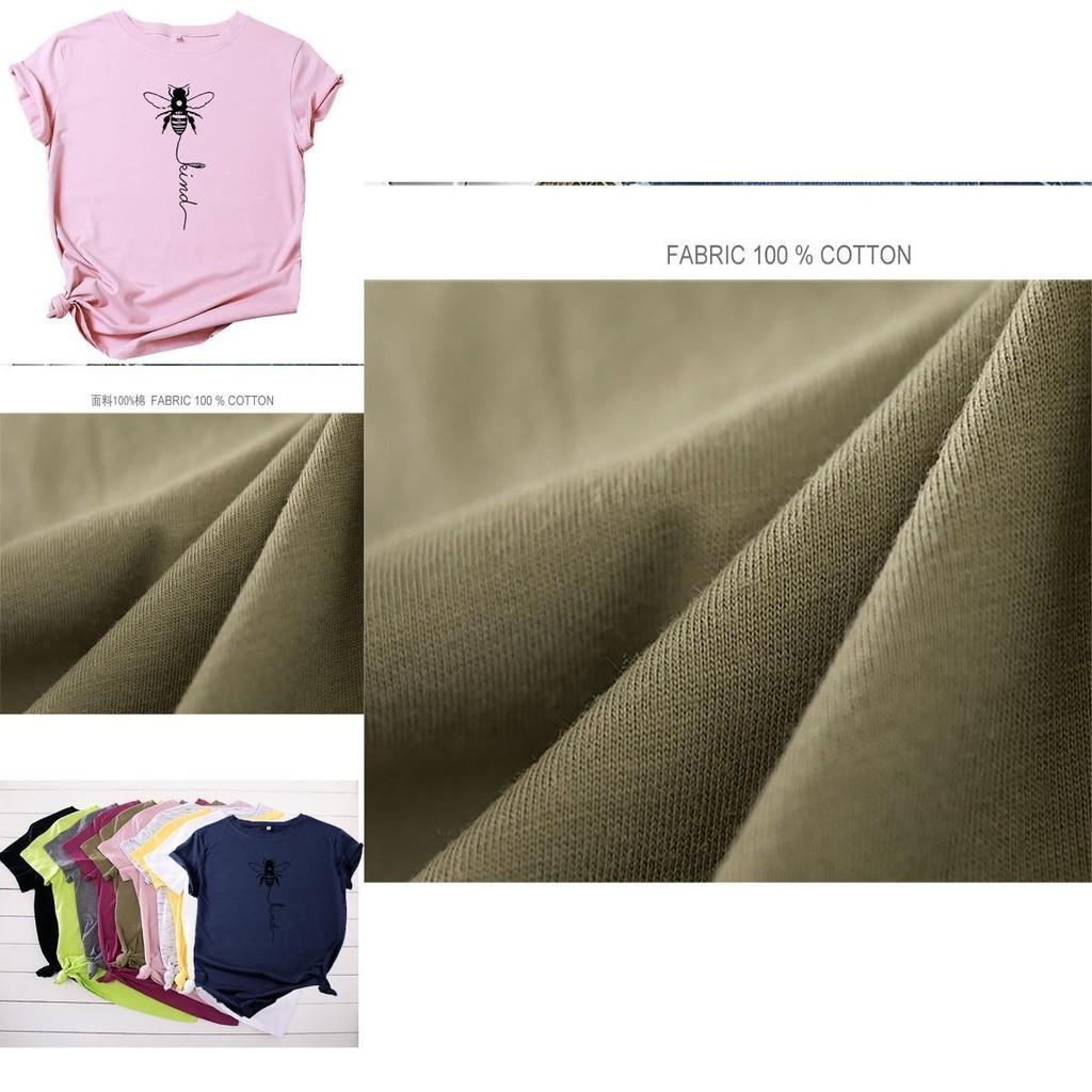 Women's Bee Printed Crew Neck T-shirts Featuring Soft Cotton Fabric For Comfort
