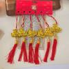 2/6 Pcs 2026 Year Of The Horse Wall Hanging Car Ornament Chinese New Year Red Gold Pendant Lucky Decor Housewarming Gifts