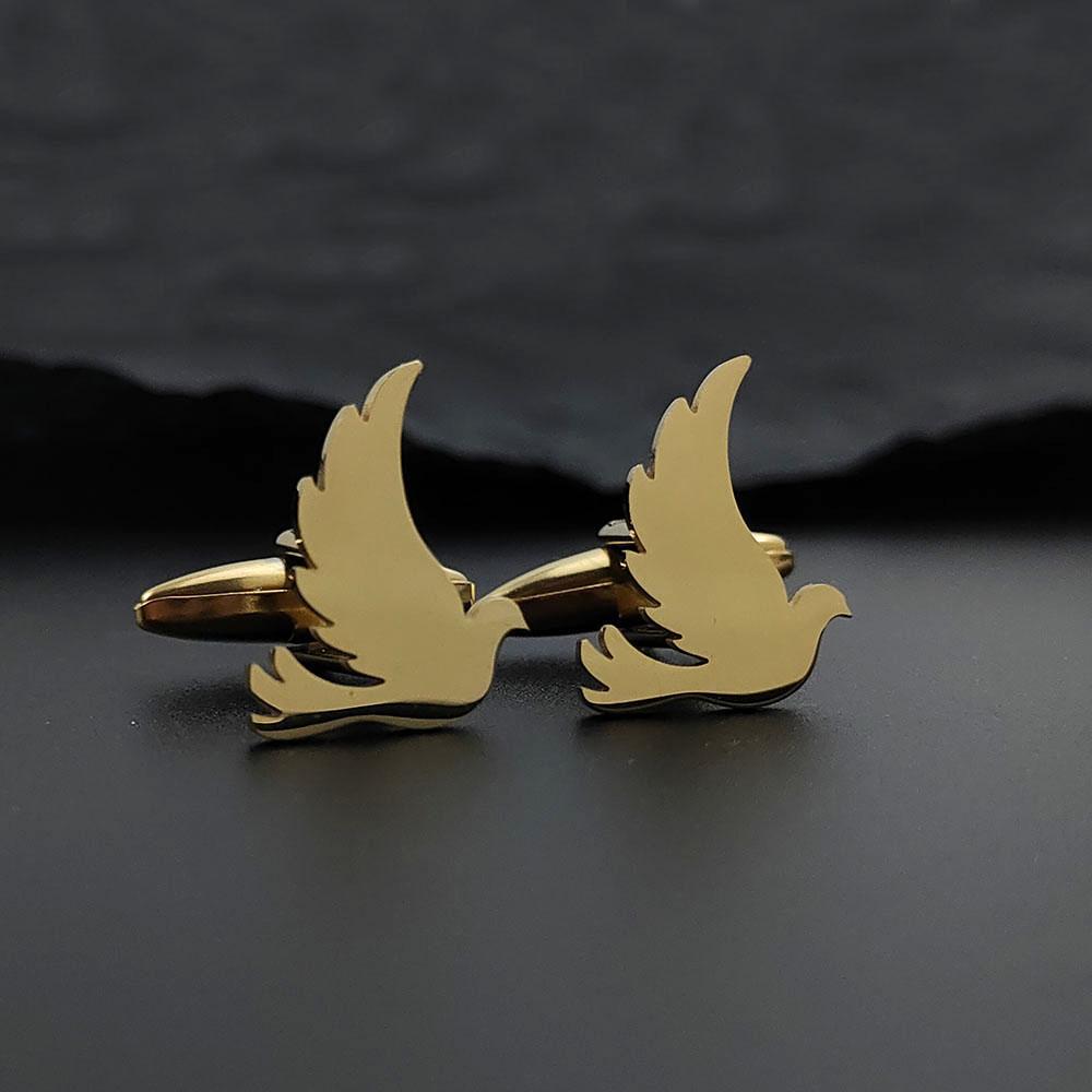 Stainless Steel Hummingbird Brooch Men Cute Animal Design Jewelry Wedding Men's Shirt Suit Badge Lapel Pins Accessory