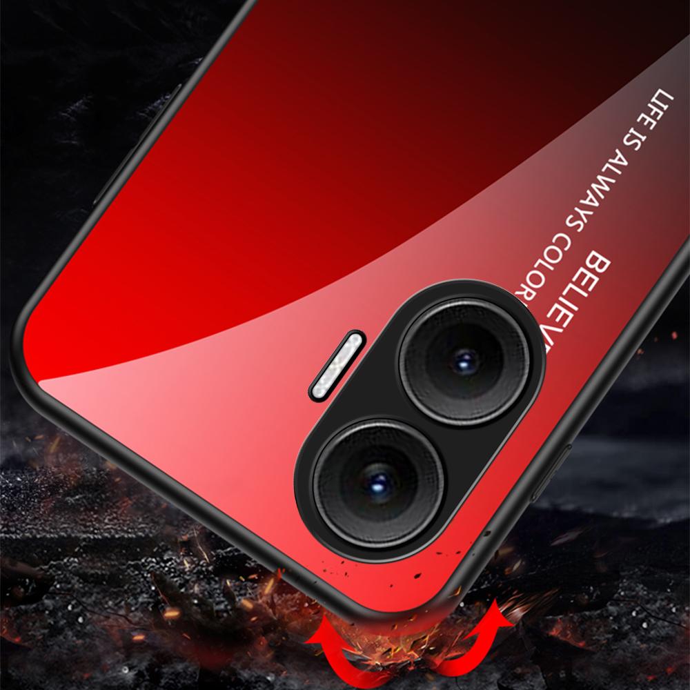 For Xiaomi Poco F7 5G/Redmi Turbo 4 Pro 5G Case Anti-Scratch Tempered Glass+PC+TPU Phone Cover