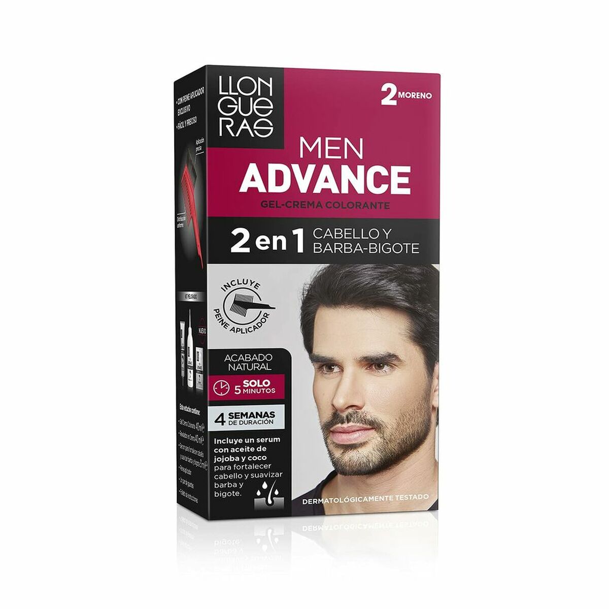 

Crème Colorante Llongueras Men Advance 02 - Noir Semi-permanent 1 Unité