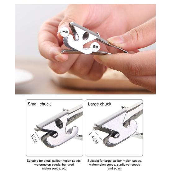 Nutshell Peeler Stainless Steel Pine Nut Sheller Funnel Design Quick Effortless Multifunctional Kitchen Cracker Tool