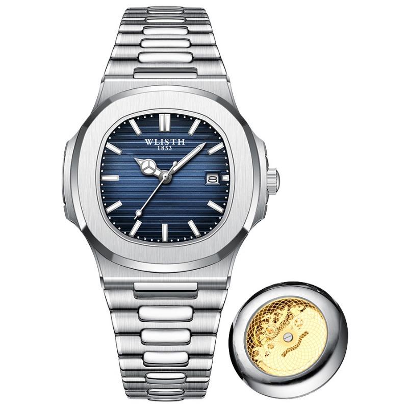 

Top Brand Steel Belt Calendar Fashion Men s Watch Luminous Waterproof Fashion Watch