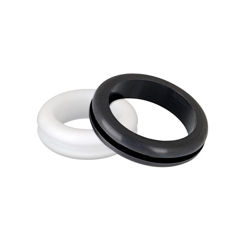 Grommet 3~80mm Black/White PVC Rubber Double Sided Protective Coil Seal Gasket Out Hole Wire O-ring for Protects Wire Cable Hole