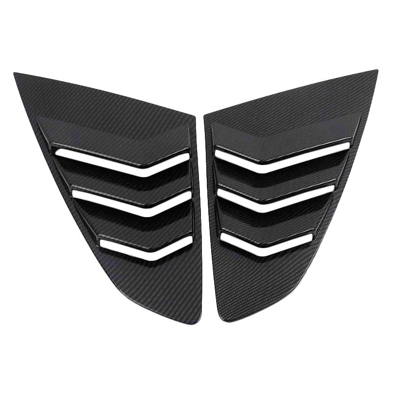 For VW Volkswagen Arteon CC 2017 2018    ABS Carbon Fiber Rear Triangle Window Shutter Cover Trims Car Accessories