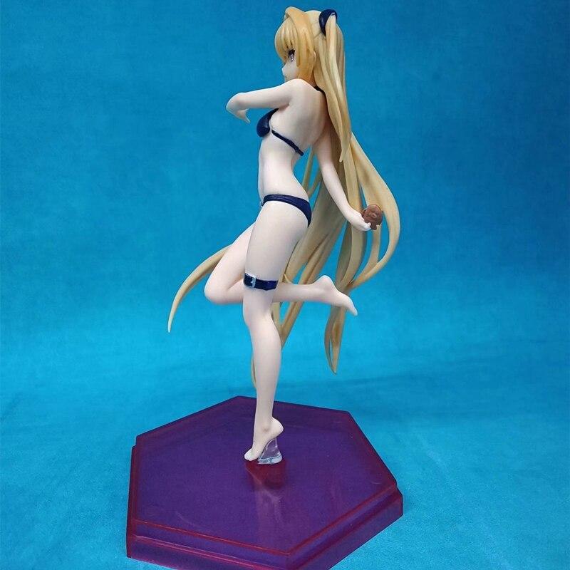 Girl Anime To Love Ru Darkness Golden Darkness Eve Swimsuit Ver .1 /7 Scale Action Figure Figurines Model Toy