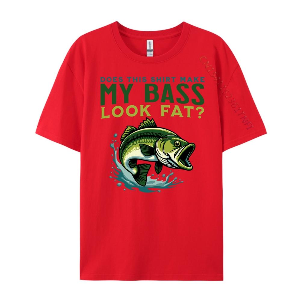 Does This Make My Bass Look Fat Fisherman Mens Clothing 2024 Christmas Shirt Chinese Style Free Shipping Clothes S