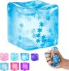 Ice Cube Squishy Fidget Toy For Stress Relief Anxiety Reduction Focus Enhancement Calming Sensory Play Slow Rising Squeeze