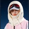 Scarf Neck Warmer Thicken Bonnet Hat Thermal Fleece Cycling Cap  Protecting Neck