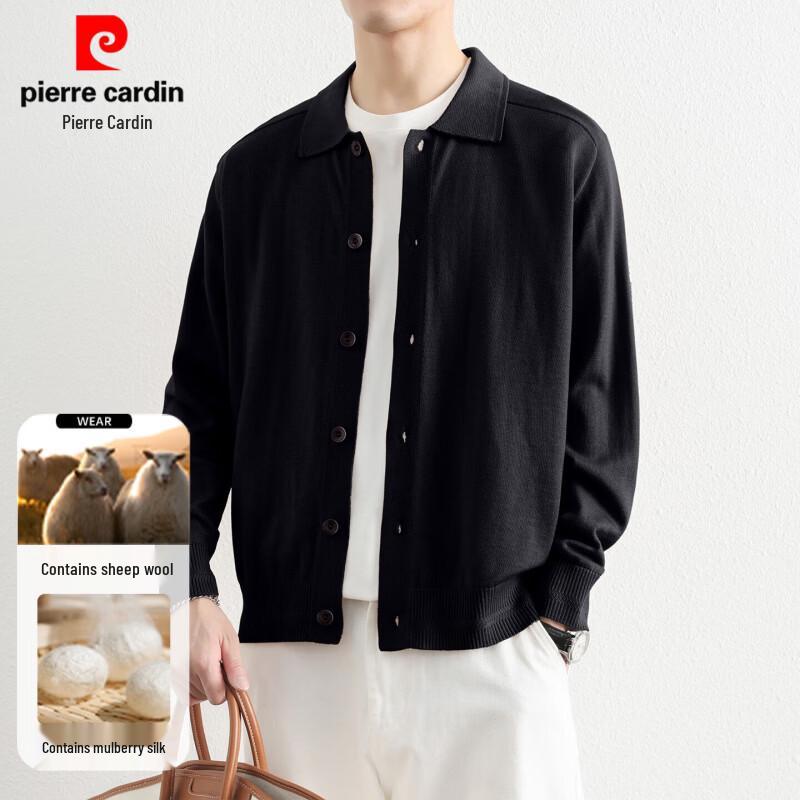 Pierre Cardin Men's Silk-Wool Blend Cardigan