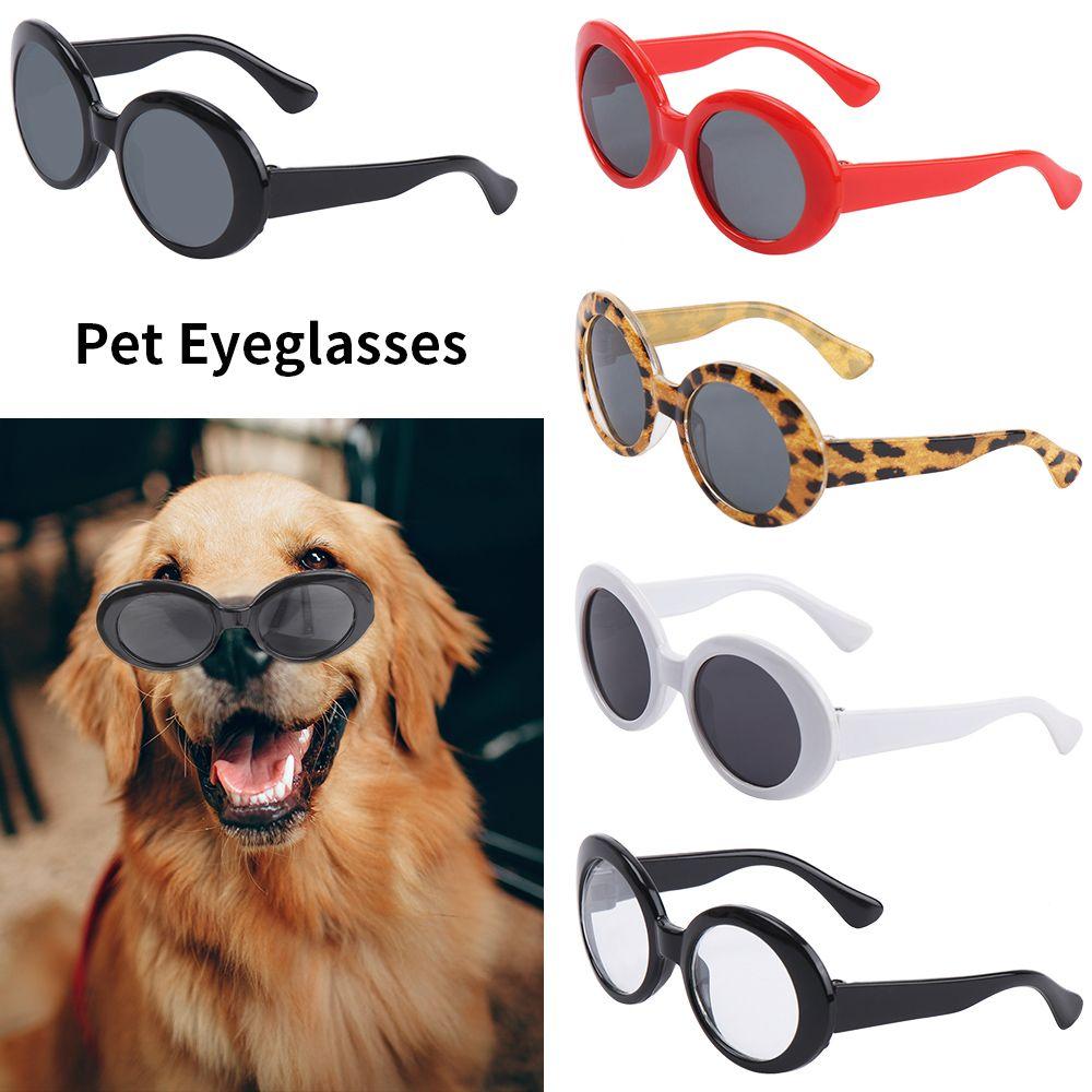 Multicolor Cool Pet Eyeglasses Fashioning Cat Glasses Dog Sunglasses Round Frames Glasses Photograph Props Doll Accessories