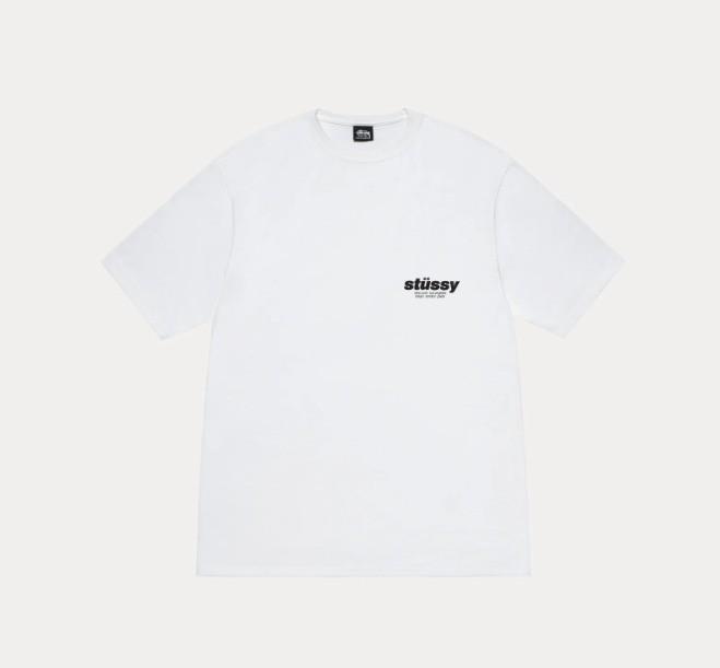 Stussy Rollers Tee White