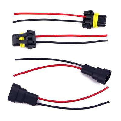 X-STYLE 4PCS 9005 9006 LED Bulb Socket HB3 H10 Male/Female Adapter for Wire Harness Connector Headlight Fog Light Bulb 4pcs