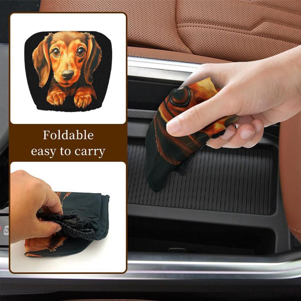Head Rest Cover For Car Funny Car Seat Full Face Cover 2 Pieces Reusable Automotive Accessories Interior Halloween Decorations