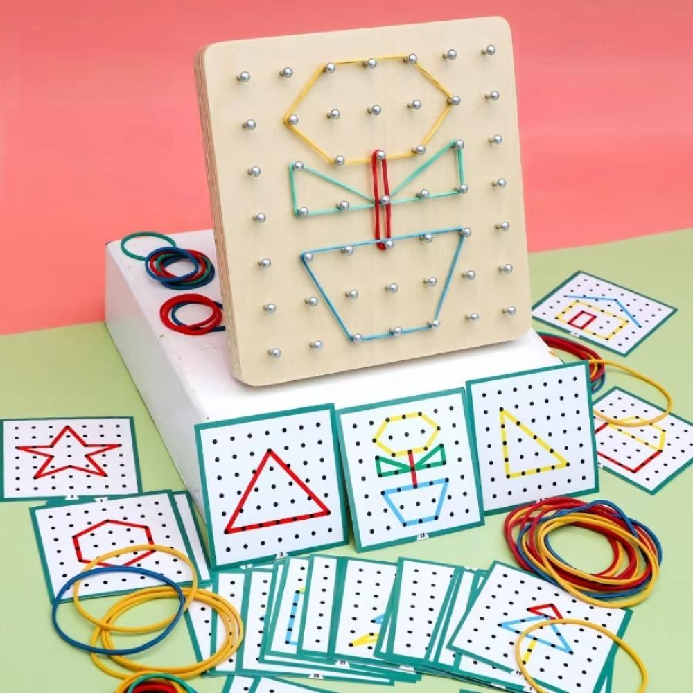 

Graphics Math Montessori Toy Wooden Shape Geometry Educational Toy Boys Girls Style A