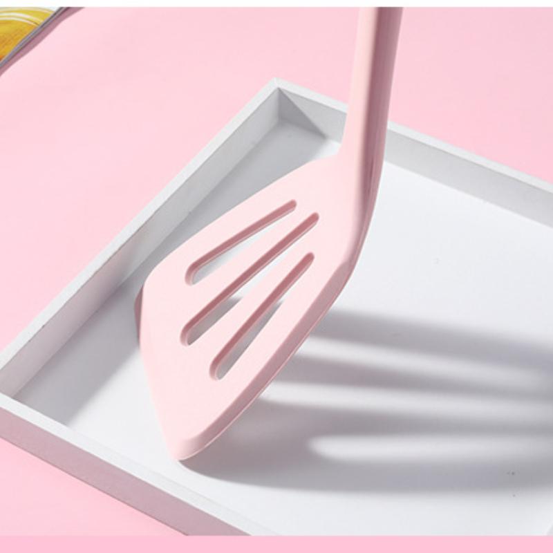 7 PCS Silicone Kitchen Utensils Set Non-Stick Cookware Spatula Cream Butter Erasing Knife Oil Brush Egg Beater Food Clip Kitchenware