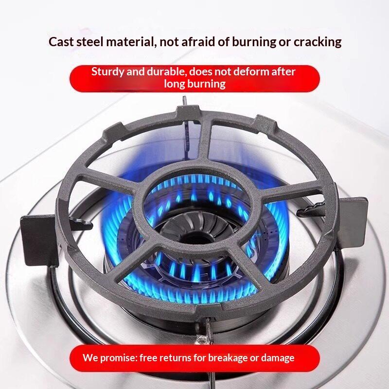Cast Steel Gas Stove Wok Support Bracket Non Slip Universal Fit Anti Rust for Home Kitchen Novice Chef Cooking Use