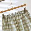Men's Spring & Summer Cotton Plaid Pajama Shorts - Lightweight, Versatile for Home or Beach Wear.